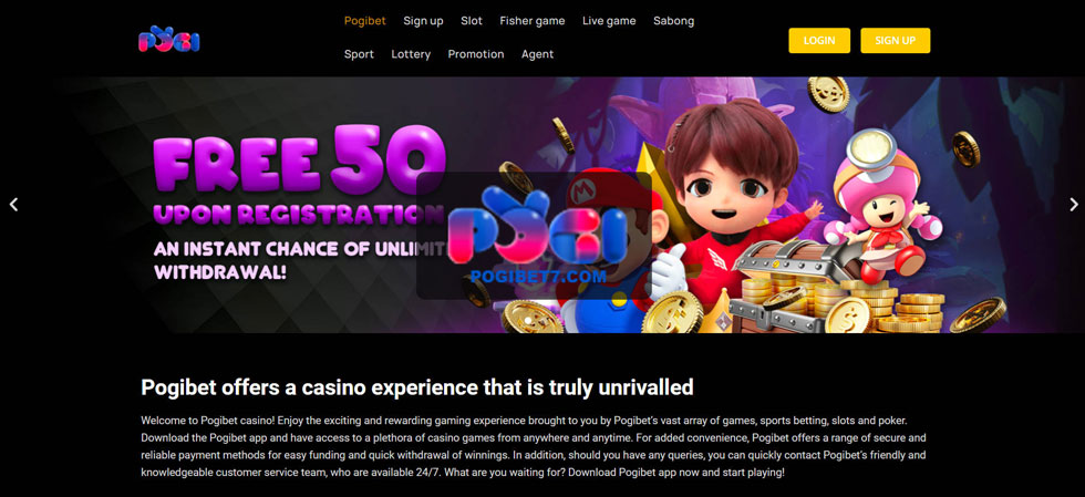 Mahusay na Pogibetcasino na promosyon na mahahanap ng mga manlalaro sa Pogibet website.